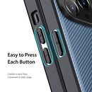 DUX DUCIS Fino Series PU + TPU Phone Case For iPhone 14 Pro Max(Blue)