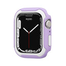 Detachable Two-color Watch Case For Apple Watch Series 8 / 7 41mm / 6&SE&5&4 40mm(Purple White)