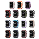 Detachable Two-color Watch Case For Apple Watch Series 8 / 7 41mm / 6&SE&5&4 40mm(Black Red)
