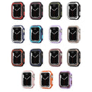 Detachable Two-color Watch Case For Apple Watch Series 8 / 7 45mm / 6&SE&5&4 44mm(Orange White)
