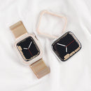 Detachable Two-color Watch Case For Apple Watch Series 7 45mm / 6&SE&5&4 44mm(Black Midnight Blue)