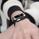 Detachable Two-color Watch Case For Apple Watch Series 7 45mm / 6&SE&5&4 44mm(Black Midnight Blue)