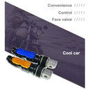 Universal Motor Bike Footpegs Foot Rests Rear Pedals Set Motorcycle Modification Accessories(Gold)