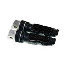 Universal Motor Bike Footpegs Foot Rests Rear Pedals Set Motorcycle Modification Accessories(Black)
