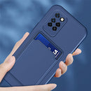 For Infinix Note 10 Pro Skin Feel Card Contrast Color Button TPU Phone Case(Red)