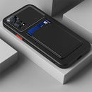 For Xiaomi Redmi Note 11 6.43 inch / Poco M4 Pro 4G Skin Feel Card Contrast Color Button TPU Phone Case(Black)