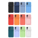 For Xiaomi Redmi Note 11 6.43 inch / Poco M4 Pro 4G Skin Feel Card Contrast Color Button TPU Phone Case(White)