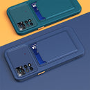 For Xiaomi Redmi Note 11 6.43 inch / Poco M4 Pro 4G Skin Feel Card Contrast Color Button TPU Phone Case(White)