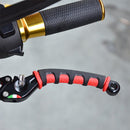 2 PCS Motorcycle Modification Accessories PVC Horn ShapeHand Grip Cover Handlebar Set(Orange)