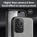 For Samsung Galaxy A33 5G Skin Feel Magnetic Leather Back Phone Case(Galactic Grey)