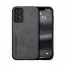 For Samsung Galaxy A53 Skin Feel Magnetic Leather Back Phone Case(Graphite Grey)