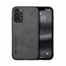 For Samsung Galaxy A52 5G Skin Feel Magnetic Leather Back Phone Case(Graphite Grey)