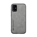 For Samsung Galaxy A51 Skin Feel Magnetic Leather Back Phone Case(Galactic Grey)