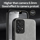 For Samsung Galaxy A51 Skin Feel Magnetic Leather Back Phone Case(Galactic Grey)