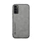 For Samsung Galaxy S20 FE Skin Feel Magnetic Leather Back Phone Case(Galactic Grey)