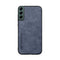 For Samsung Galaxy S21 FE 5G Skin Feel Magnetic Leather Back Phone Case(Blue)