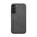 For Samsung Galaxy S22 5G Skin Feel Magnetic Leather Back Phone Case(Graphite Grey)