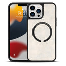 Lambskin Texture MagSafe Magnetic Phone Case For iPhone 13(White)