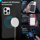 Lambskin Texture MagSafe Magnetic Phone Case For iPhone 13 Pro(Grey)