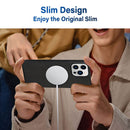 Lambskin Texture MagSafe Magnetic Phone Case For iPhone 12 Pro(Khaki)