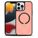 Lambskin Texture MagSafe Magnetic Phone Case For iPhone 11(Pink)