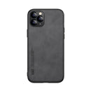 Skin Feel Magnetic Leather Back Phone Case For iPhone 11 Pro(Dark Grey)