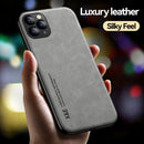 Skin Feel Magnetic Leather Back Phone Case For iPhone 11 Pro(Dark Grey)