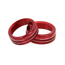 4 in 1 Car Air Conditioner Switch Audio CD Button Knob Cover Trim for Toyota Tacoma 2016-2022(Red)