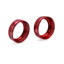 4 in 1 Car Air Conditioner Switch Audio CD Button Knob Cover Trim for Toyota Tacoma 2016-2022(Red)