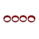 4 in 1 Car Air Conditioner Switch Audio CD Button Knob Cover Trim for Toyota Tacoma 2016-2022(Red)