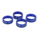4 in 1 Car Air Conditioner Switch Audio CD Button Knob Cover Trim for Toyota Tacoma 2016-2022(Blue)