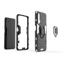 For OPPO Realme X50 5G Shockproof PC + TPU Protective Case with Magnetic Ring Holder(Black)