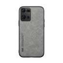 For OPPO Reno7 4G Skin Feel Magnetic Leather Back Phone Case(Light Grey)
