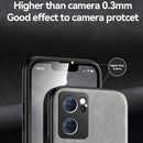 For OPPO Reno7 4G Skin Feel Magnetic Leather Back Phone Case(Light Grey)
