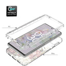 For Google Pixel 6a PC+TPU Transparent Painted Phone Case(Rose)