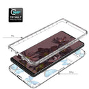 For Google Pixel 7 Pro PC+TPU Transparent Painted Phone Case(Blue Butterflies)