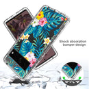 For Google Pixel 7 Pro PC+TPU Transparent Painted Phone Case(Banana Leaf)
