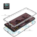 For Google Pixel 7 Pro PC+TPU Transparent Painted Phone Case(Banana Leaf)