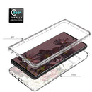 For Google Pixel 7 Pro PC+TPU Transparent Painted Phone Case(Rose)