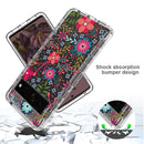 For Google Pixel 7 Pro PC+TPU Transparent Painted Phone Case(Small Floral)