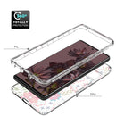 For Google Pixel 7 Pro PC+TPU Transparent Painted Phone Case(Small Floral)