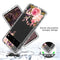 For Google Pixel 7 Pro PC+TPU Transparent Painted Phone Case(Pink Rose)