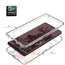 For Google Pixel 7 Pro PC+TPU Transparent Painted Phone Case(Pink Rose)