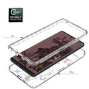 For Google Pixel 7 Pro PC+TPU Transparent Painted Phone Case(Tree Butterflies)