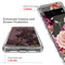 For Google Pixel 7 Pro PC+TPU Transparent Painted Phone Case(Purple Floral)