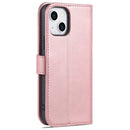 For iPhone 14 AZNS Skin Feel Calf Texture Horizontal Flip Leather Case (Rose Gold)
