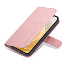 For iPhone 14 AZNS Skin Feel Calf Texture Horizontal Flip Leather Case (Rose Gold)