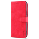 For iPhone 14 AZNS Skin Feel Calf Texture Horizontal Flip Leather Case (Red)