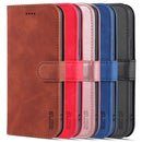 For iPhone 14 AZNS Skin Feel Calf Texture Horizontal Flip Leather Case (Black)