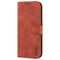 AZNS Skin Feel Calf Texture Horizontal Flip Leather Case For iPhone 14 Pro Max(Brown)